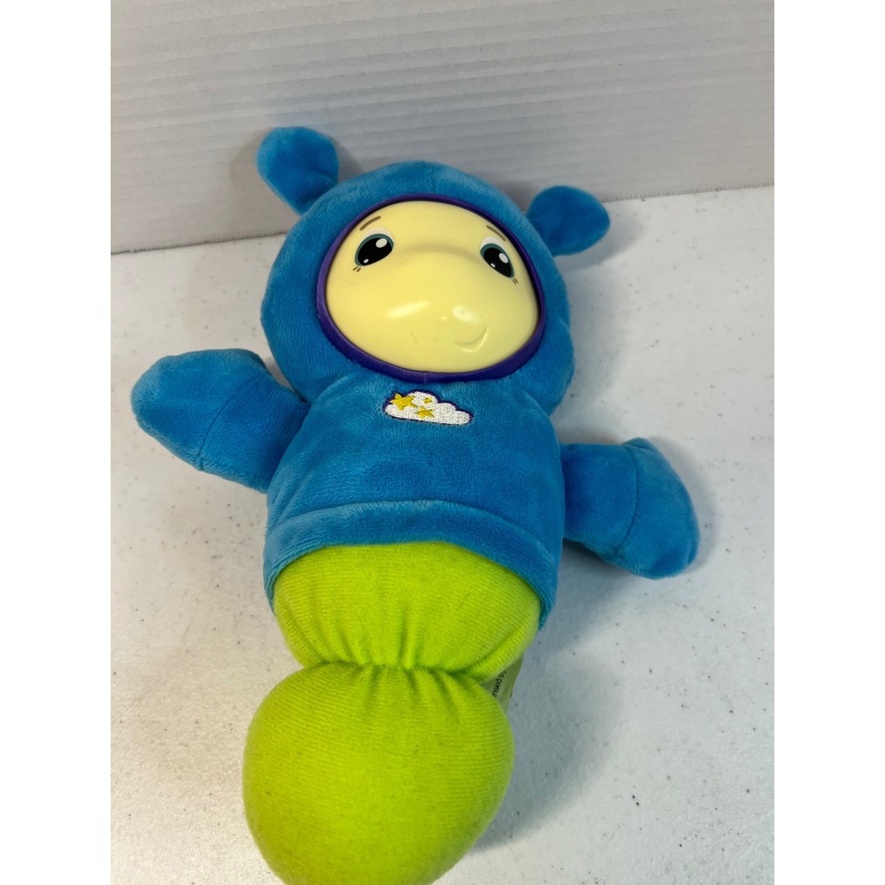 Playskool Lullaby Gloworm Blue Green Plush Musical Light Up Toy 3588